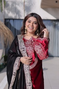 ชุดแพลซโซงานปักลายหรูหราพิเศษสำหรับเทศกาลอีด ดีไซน์ใหม่ - Product Image 6