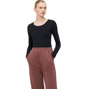 Pantalones Deportivos de Pierna Ancha para Mujer, Transpirables, con Diseño Sólido, Casuales, 100% Algodón Orgánico, Mezcla de Felpa, Estilo Hip Hop, Cálidos para Invierno - Product Image 3