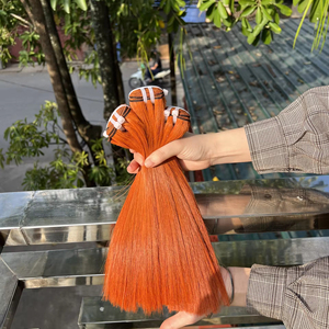 2024 Orange Bonestraight 10 "têtes d'entraînement de cheveux humains vietnamiens bruts pour les femmes noires modèle féminin 1 - Product Image 1