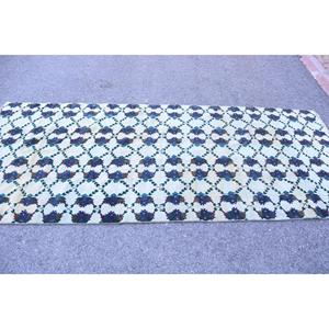 พรมวินเทจขนาด 4.1x9.2 ฟุต พรมตุรกี พรมลายพรางสีขาว - Product Image 3