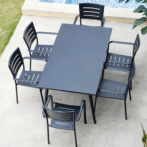 เก้าอี้นั่งเล่นสไตล์โมเดิร์นชุดรับประทานอาหารลานเฟอร์นิเจอร์สวนที่ทันสมัยสําหรับเก้าอี้สไตล์บาร็อคของโรงแรม - Product Image 4