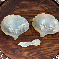 Nouvelle conception de luxe, assiette à caviar en nacre, coquille de perle naturelle, assiettes à dîner personnalisées, vente en gros du Vietnam