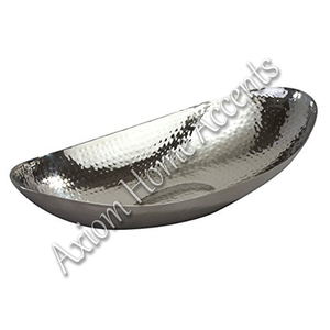 Axiom Home Accents Elegante Frutero de aluminio dorado negro Grabados hechos a mano Acabado brillante Desechable para uso alimentario - Product Image 6