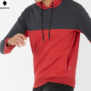 เสื้อมีฮู้ดแบบสวมหัวของผู้ชายผ้าเทอร์รี่ผ้าฝ้าย100% น้ำหนักเบาลายนูนทึบออกแบบได้ตามต้องการสำหรับฤดูหนาว - Product Image 2