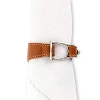 Anneaux de serviette en cuir véritable et mors de cheval naturels réutilisables Nouveau style équestre Porte-mouchoir durable Serviette Anneau de serviette
