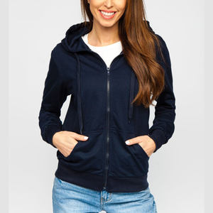 Sudaderas con cremallera para mujer Ropa deportiva informal Sudadera con capucha y cremallera completa para trotar y gimnasio - Product Image 2