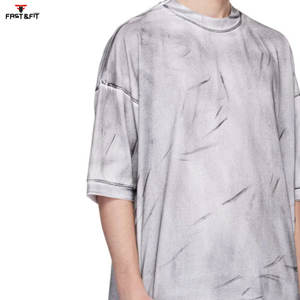 Camiseta personalizada de alta calidad con lavado ácido para hombre, ropa deportiva e informal, Camiseta cómoda para hombre - Product Image 6