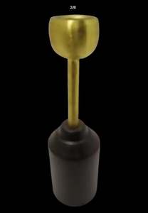 Porte-bougie moderne en fer plaqué bronze, très vendu, pour la décoration de la maison, Noël, salon - Product Image 2