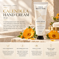 Crème pour les mains à la calendula en marque propre 50 ml |   Soins hydratants pour peaux sensibles |   Fabricant OEM Espagne