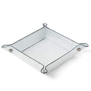 Plateau de rangement en cuir véritable italien fait main - PS640 - Product Image 4