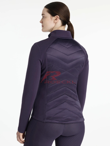 Chaqueta de equitación de diseño premium para mujer, venta al por mayor, tejido sin costuras, control de humedad, secado rápido, movimiento flexible, entrenamiento ecuestre - Product Image 2