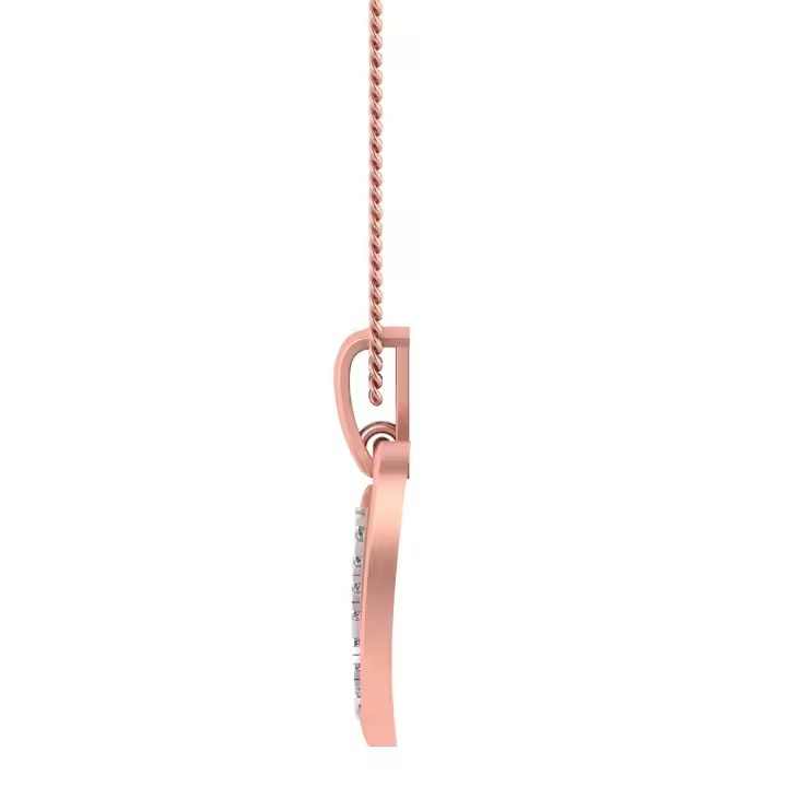 Hot Selling Stylish 18K Rose Gold U-Alphabet Pendant Necklace Designer Fine Pendants & Charms for Women Perfect Gift for Her