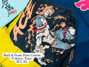 เสื้อยืดผ้าฝ้าย100% สบายพิมพ์ลายได้ทุกด้านผ้าถักดีไซน์กราฟิกสองด้านสำหรับผู้ชาย - Product Image 4