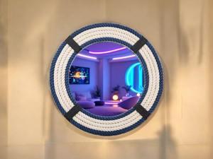 Espejo de Pared de Alta Calidad con Mosaico de Vidrio, Piedra y Concha Marina, Precio de Fábrica 2023, para Decoración del Hogar, Regalos - Product Image 5