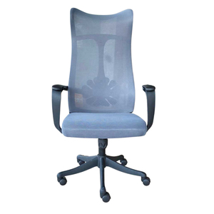 Silla de Oficina Ergonómica Contemporánea con Respaldo Alto de Malla y Base Giratoria para Soporte Lumbar y Alivio de la Fatiga en Talleres - Product Image 2