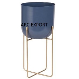 Macetas y soporte de Metal, decoración de diseño de lujo de Color blanco, artículos de diseñador de boda y hogar antiguos modernos, suministro único de maceta - Product Image 6