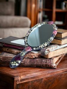 Espejo de Mano de Resina con Acabado Liso y Brillante, Perfecto para Uso Diario, Maquillaje o Fines Decorativos, Agrega un Toque Elegante - Product Image 5