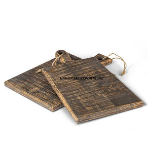 Planche à découper ronde en bois naturel fini à la main Planche à fromage en bois de haute qualité - Product Image 3