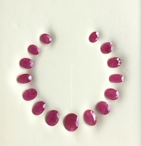 88.13กะรัตทับทิมโมแซมเบคหินเจียระไนเหลี่ยมเพชรพลอยเทียมสำหรับทำเครื่องประดับอัญมณีธรรมชาติ - Product Image 5