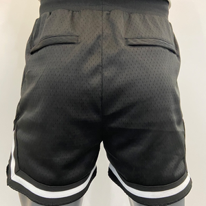 Shorts de sport décontractés pour hommes, taille mi-haute, shorts de basket-ball, shorts en maille respirants à séchage rapide avec élastique - Product Image 3