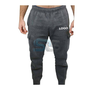 Pantalons pour hommes lavés sur mesure polaire Jogger 380gsm pantalons de survêtement en coton lourd Streetwear surdimensionné taille moyenne pantalons de course - Product Image 1