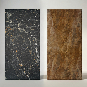 Losa de Mármol Artificial de Alta Gama 2820x1220mm Negra con Vetas Doradas para Diseño de Paredes Decorativas - Product Image 2