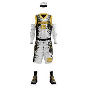 ชุดบาสเก็ตบอลแบบไม่มีแขน พิมพ์ลายด้วยความร้อน ระบายอากาศได้ดี ซับเหงื่อ ไซส์ใหญ่ - Product Image 3
