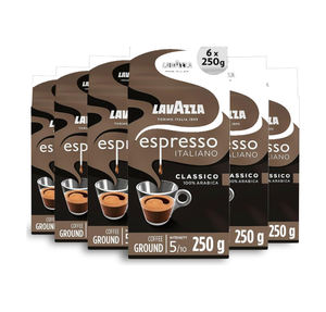 Café Molido Lavazza Espresso 250g, Molienda Fina, Suministro a Granel para Cafeterías y Restaurantes - Product Image 1