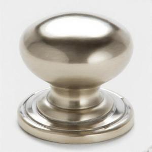 Pomo de puerta redondo de níquel pulido GleamTurn Royal Arc, estética moderna elegante con detalles lujosos para interiores de primera calidad - Product Image 1