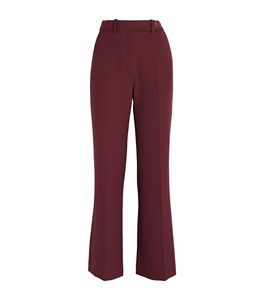 Pantalones de Vestir de Lana de Alta Calidad para Mujer, Diseño Personalizado, Corte Recto, Estilo Formal, para Invierno - Product Image 1