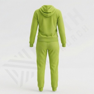 Ensemble de survêtement deux pièces pour femmes, automne-hiver, sweat-shirts streetwear, qualité supérieure, fermeture éclair, tenue de jogging à capuche, couleur personnalisée - Product Image 2