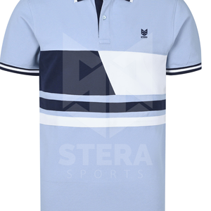 เสื้อยืดโปโลผู้ชายผ้าฝ้าย100% ปักลายแขนสั้นระบายอากาศได้ดีดีไซน์เป็นเอกลักษณ์ - Product Image 2