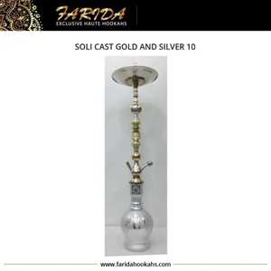 Juego de Narguile Tradicional de Lujo de Latón Lacado con Base de Vidrio, Mini Narguile, Narguiles Farida - Product Image 6