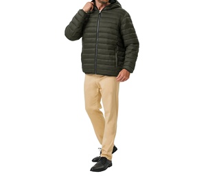 Men 2026 Winter New Breathable Men's Fashion Winter Overcoat Casual Hooded <b>Thick</b> Puffer <b>Jacket</b> Warm Business - Product Image 3
