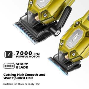 Tondeuse à Cheveux Professionnelle Rechargeable USB pour Hommes, Kit de Coiffure Sans Fil avec 10 Guides de Coupe pour Barbe et Moustache, Idéal pour les Voyages en Camping-Car - Product Image 6