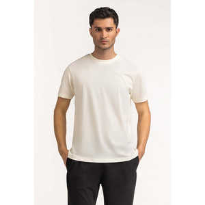 T-shirts basiques 100 % coton, jersey compressé, design uni, 240 grammes, coupe ample, impression sérigraphique, style coréen, modèle MN-TS-SS25-001 - Product Image 6