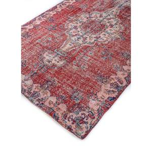 Vintage Large Area Hand Knotted <b>Wool</b> Rugs <b>Red</b> & Orange Medallion Pattern for Home Living Room or Hallway-Pae-2527 - Product Image 2