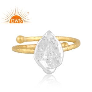 Último diseño hecho a mano, anillo apilable chapado en oro de 18 quilates, joyería fina Demi para mujer, regalo para ella - Product Image 3