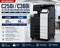 Photocopieur multifonction couleur A3 d'occasion C250i C360i, imprimante laser recto-verso, scanner, machine de photocopie de bureau, Chine