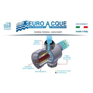 Euroacque 3/4 MF Filtre magnétique compact séparateur de saletés sous chaudière pour pièces de chauffe-eau - Product Image 5