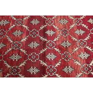 พรมวินเทจ, พรมตกแต่งขนาด 3.2x5.1 ฟุต พรมตุรกี, พรมลายพรางสีแดงทำจากขนสัตว์ - Product Image 4