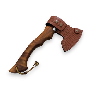 Nordic Forge Hand Forged High Carbon Steel <b>Axe</b> Custom OEM Industrial Grade Bearded Head Hatchet for Woodworking and Camping - Product Image 5