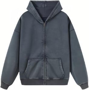 Sweat à capuche Classic Street Acid Wash Look pour hommes et femmes Sweat à capuche lourd - Product Image 4