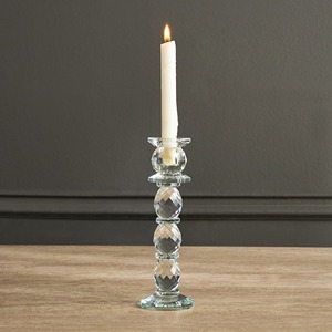 เชิงเทียนแก้วทรงยาวที่วางตรงกลางโต๊ะคุณภาพสูงหรูหราตกแต่งทันสมัยเน้นการแสดงที่โรแมนติกและรื่นเริง - Product Image 1