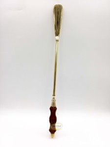 ฮอร์นรองเท้าทำจากไม้ทองเหลืองโบราณตัวยกช้อนทำจากไม้และทองเหลืองของดีไซน์เนอร์ - Product Image 6