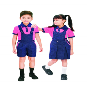 Ensemble d'uniformes scolaires personnalisés pour enfants, unisexe, en toile durable, marque sur mesure - Product Image 2