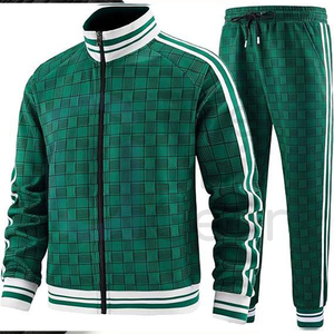 Conjunto Deportivo para Hombre, de Alta Calidad, Transpirable, Ligero, Verde Sólido, con Cremallera Completa, Nuevo Estilo Casual para Invierno, Venta al Por Mayor - Product Image 5