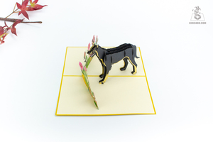 Artisanat le plus vendu 3d Pop-up Animal Cartes de voeux Papier personnalisable Artisanat Animaux noirs - Product Image 2
