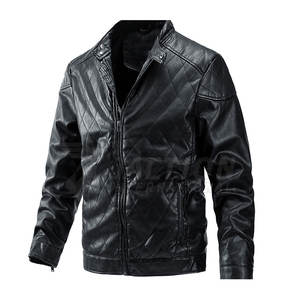 Veste en cuir de haute qualité pour hommes avec logo personnalisé vêtements en toile à la mode pour l'hiver - Product Image 1