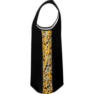 Ventes en gros de maillots de basket-ball personnalisés de haute qualité 100% polyester respirant pour adultes, hommes, style rétro, avec tissu en maille - Product Image 4